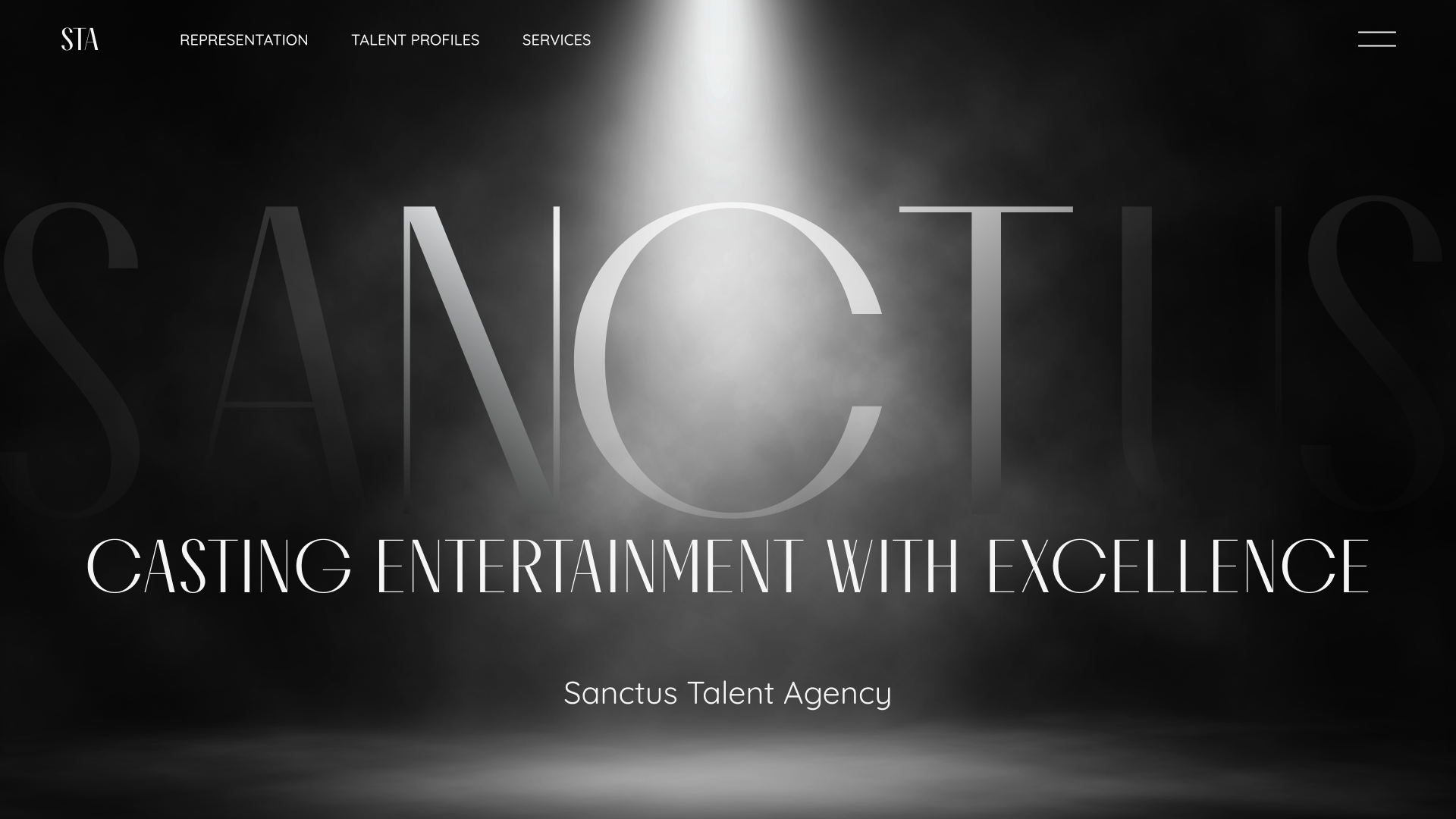 Boutique Talent Agency concept design preview